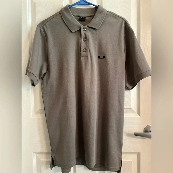 Oakley Gray Mens Polo Top size S/P - Picture 3 of 7